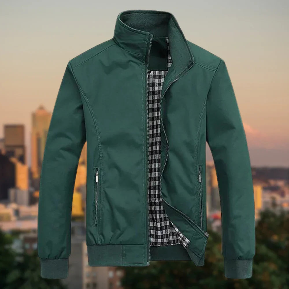 Men's Lightweight Transition Jacket with Stand-Up Collar