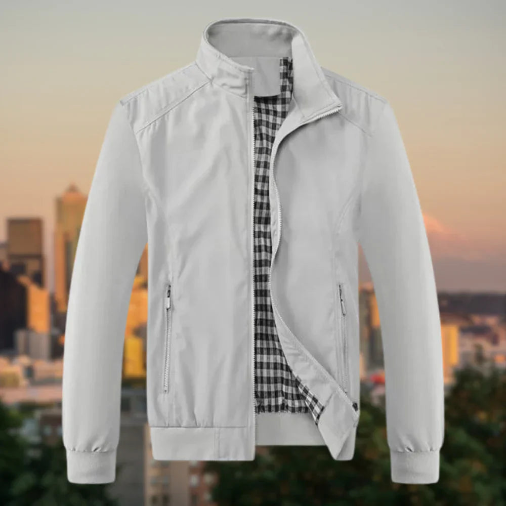 Men's Lightweight Transition Jacket with Stand-Up Collar