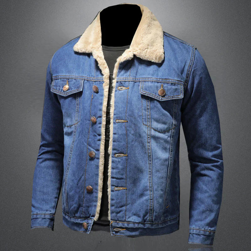 Men's Denim Jacket Italian Style Designer Look
