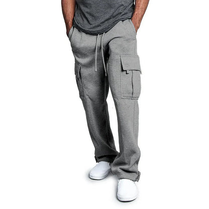 Bequeme Herren Jogginghose mit Geradem Bein und Kordelzug - IdealeKleiden