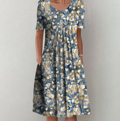 Women's Summer Dress Floral Print Loose Design