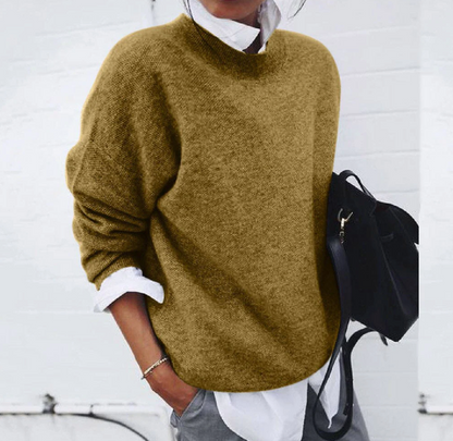 Weicher Damenpullover Baumwolle Warm - IdealeKleiden