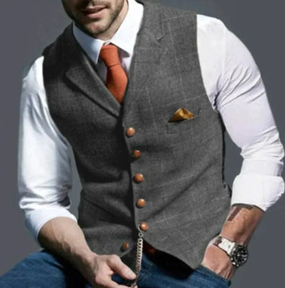 Elegant Men's Waistcoat Modern Slim Fit