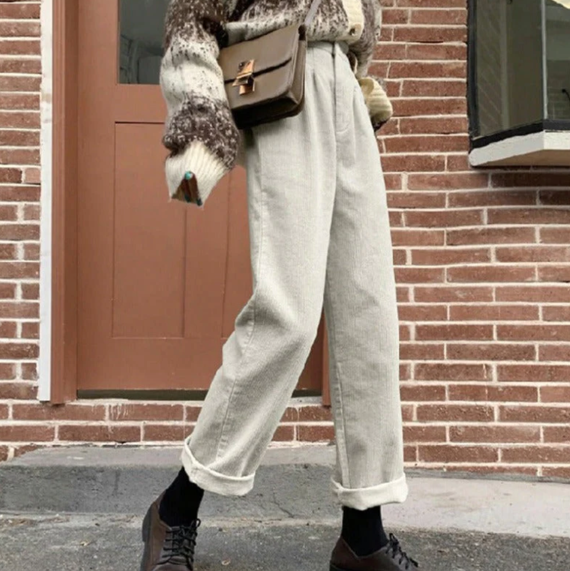 Comfortable Casual Corduroy Pants Relax