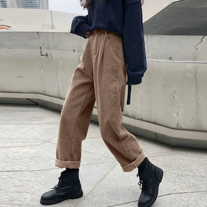 Comfortable Casual Corduroy Pants Relax