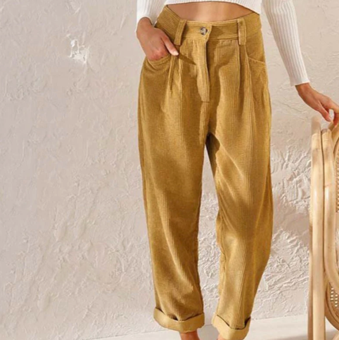 Comfortable Casual Corduroy Pants Relax