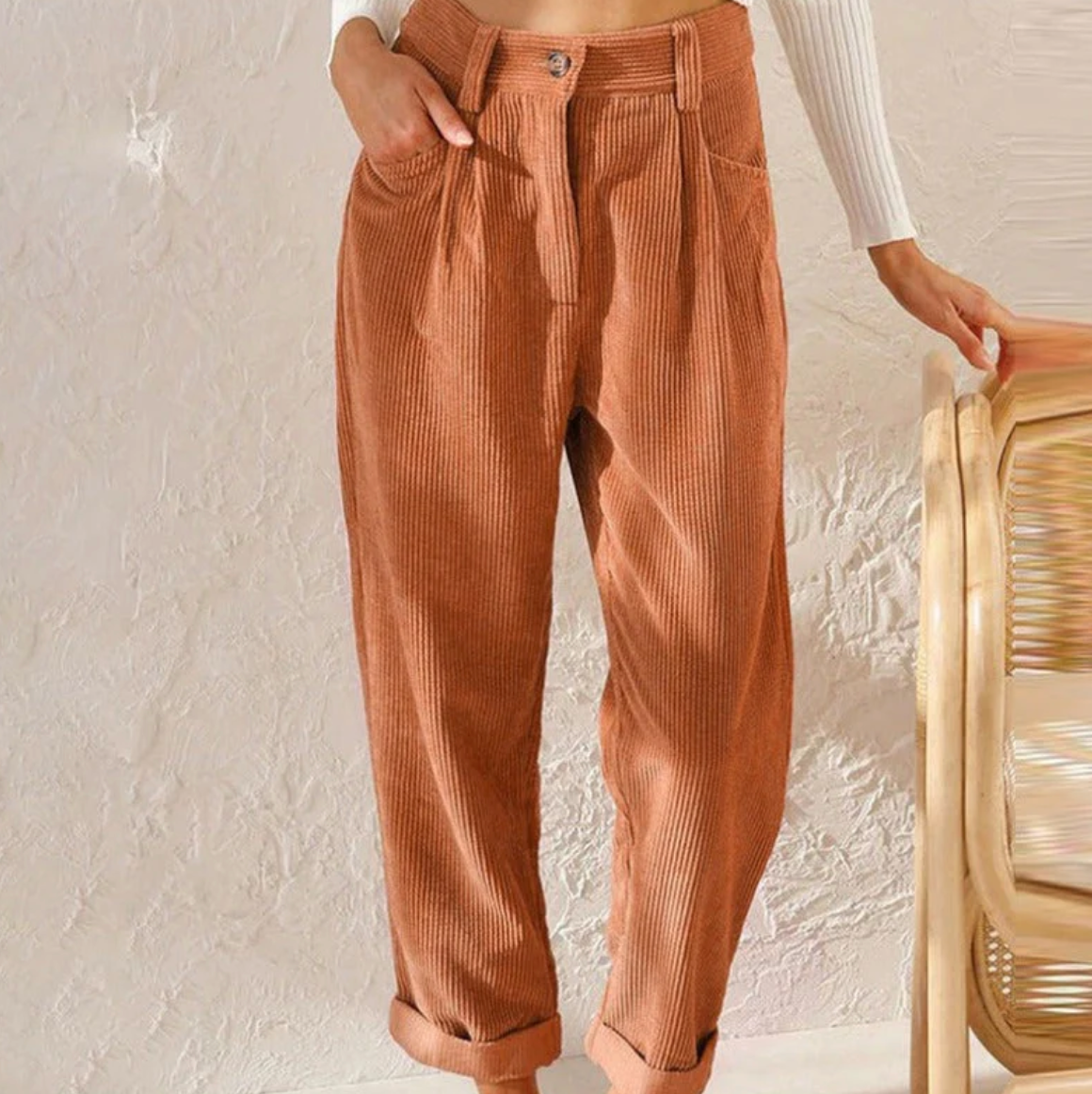 Comfortable Casual Corduroy Pants Relax