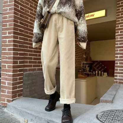 Comfortable Casual Corduroy Pants Relax