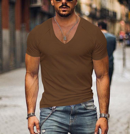 Men's Soft V-Neck T-Shirt Comfortable