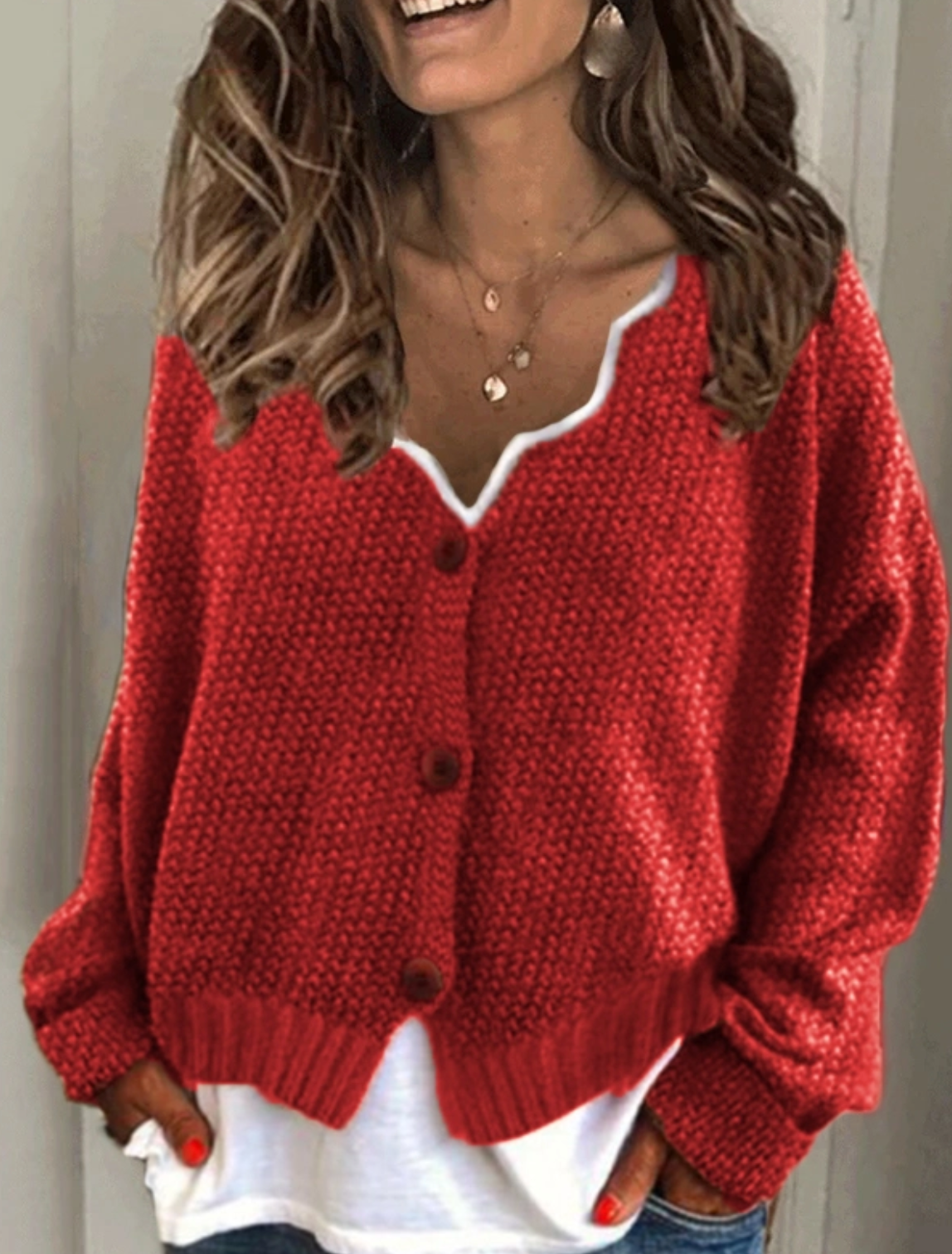 Casual Modern Knitted Cardigan