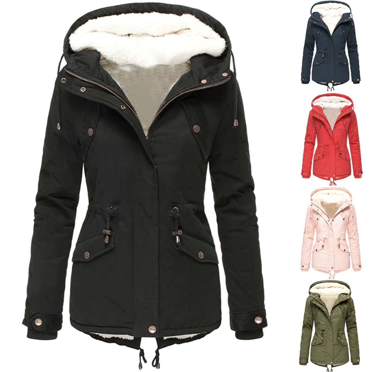 Herbst Winter Jacke Damen Warm Bequem - IdealeKleiden