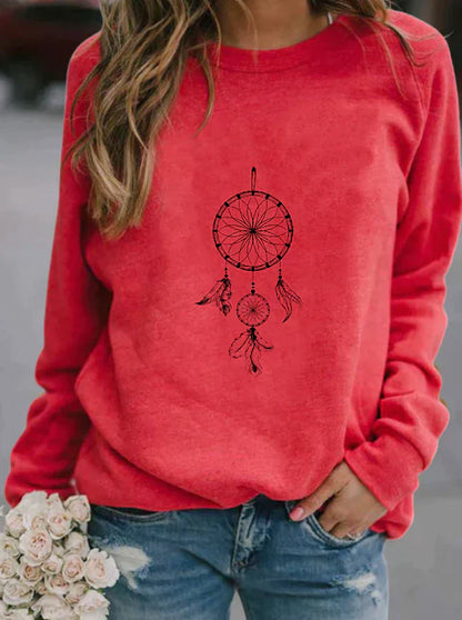Soft Long-Sleeve Sweatshirt Winter Warm