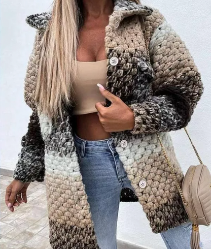 Colorful Rainbow Jacket Women's Coat