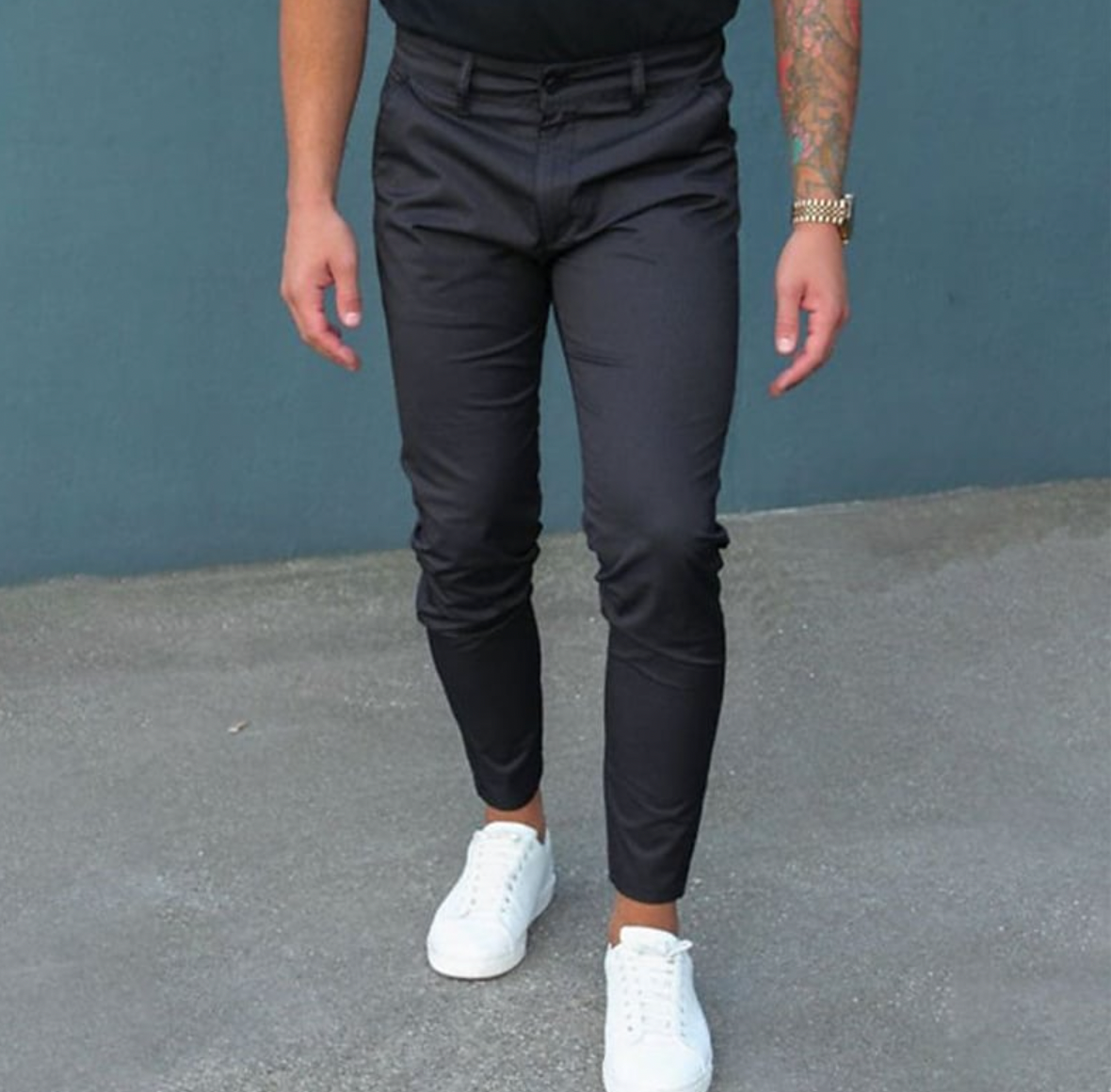 Herrenhose Modern Bequem Slim Fit - IdealeKleiden
