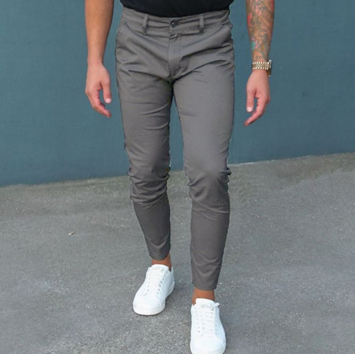 Men's Trousers Modern Comfortable Slim Fit