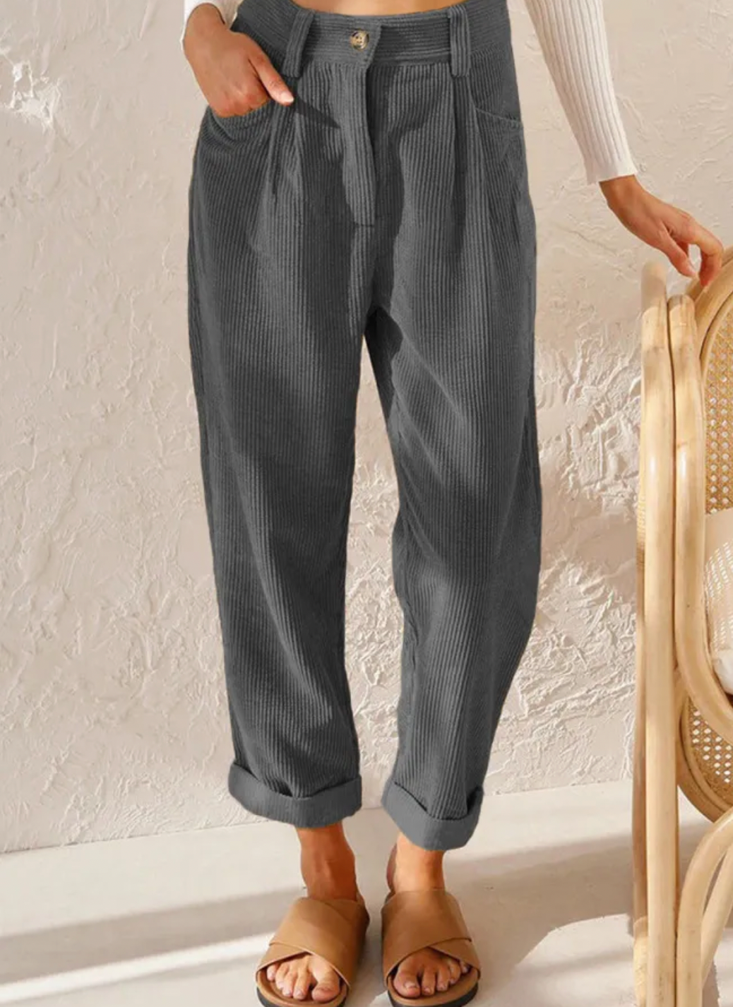 Stylish Spring Trousers Elegant Slim-fit