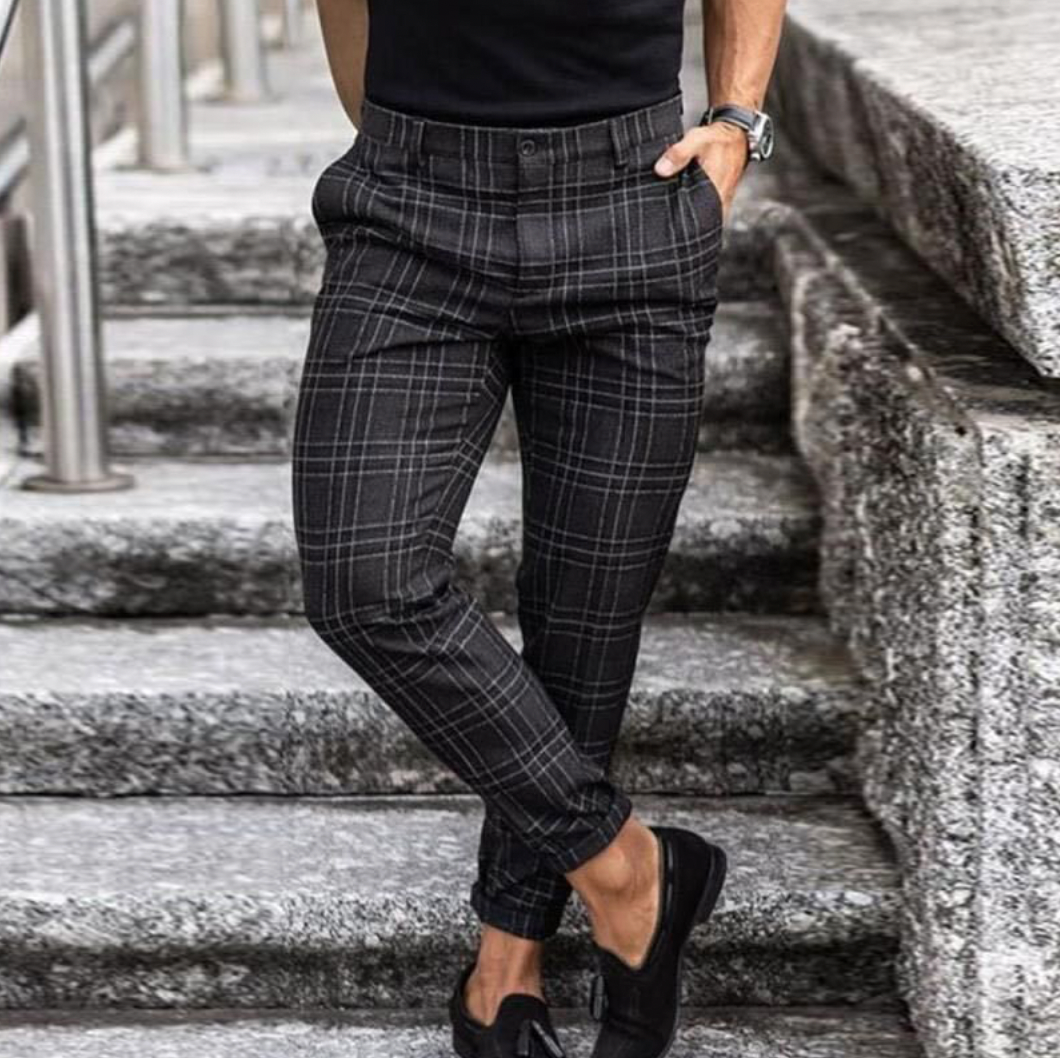 Herrenhose Stilvoll Elegant Slimfit - IdealeKleiden