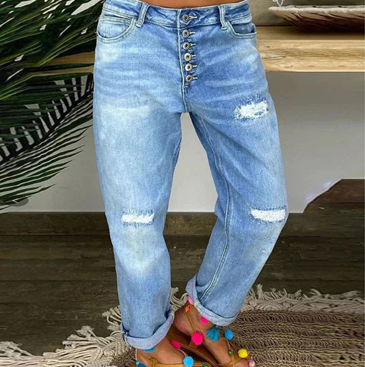 Sommerjeans Damen Leicht & Bequem - IdealeKleiden