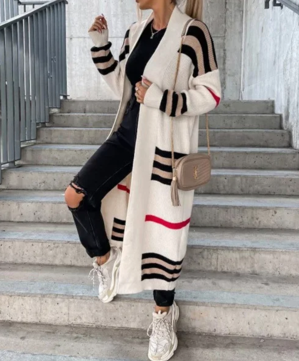 Stylish Autumn Cardigan Long Coat Women