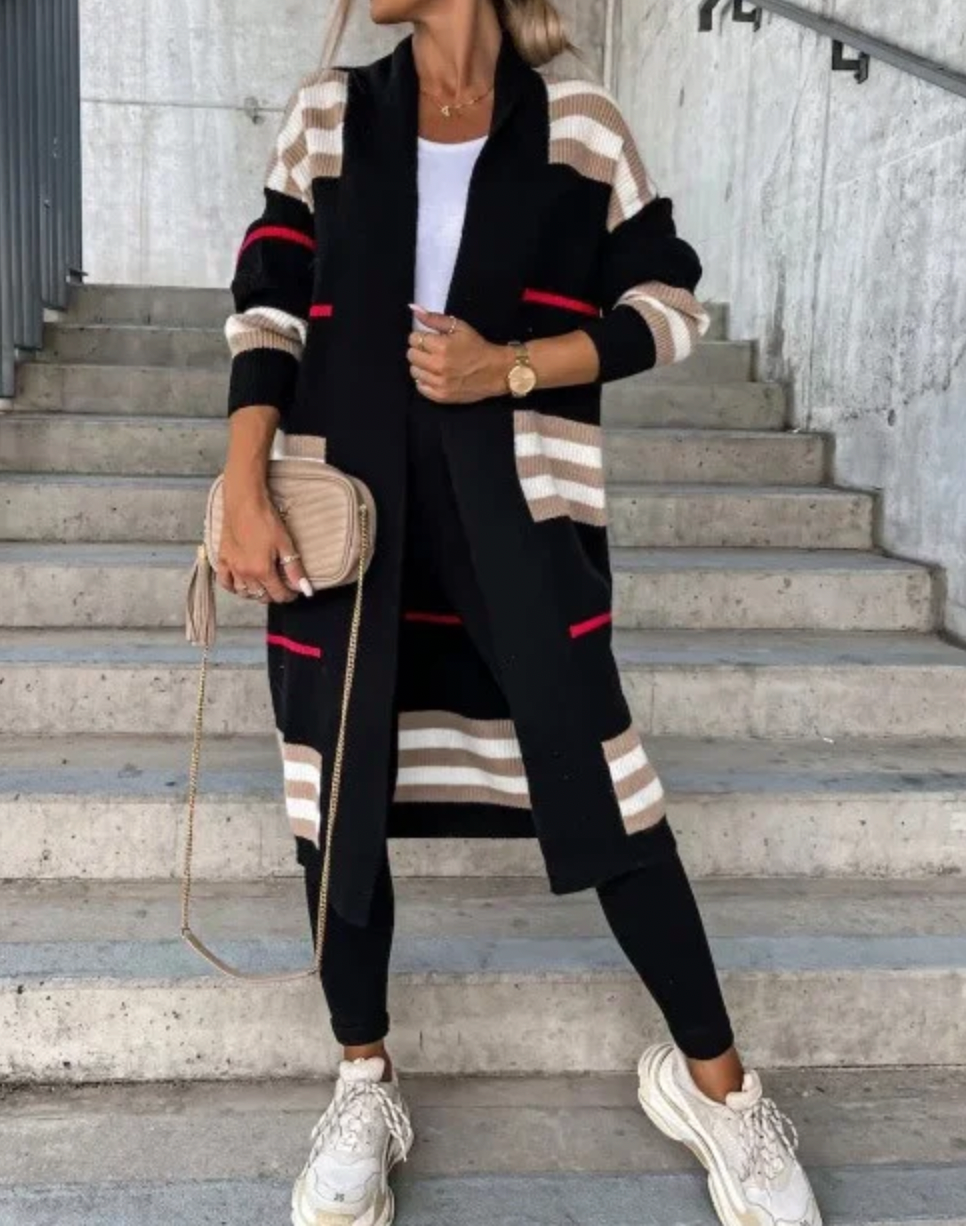 Stylish Autumn Cardigan Long Coat Women