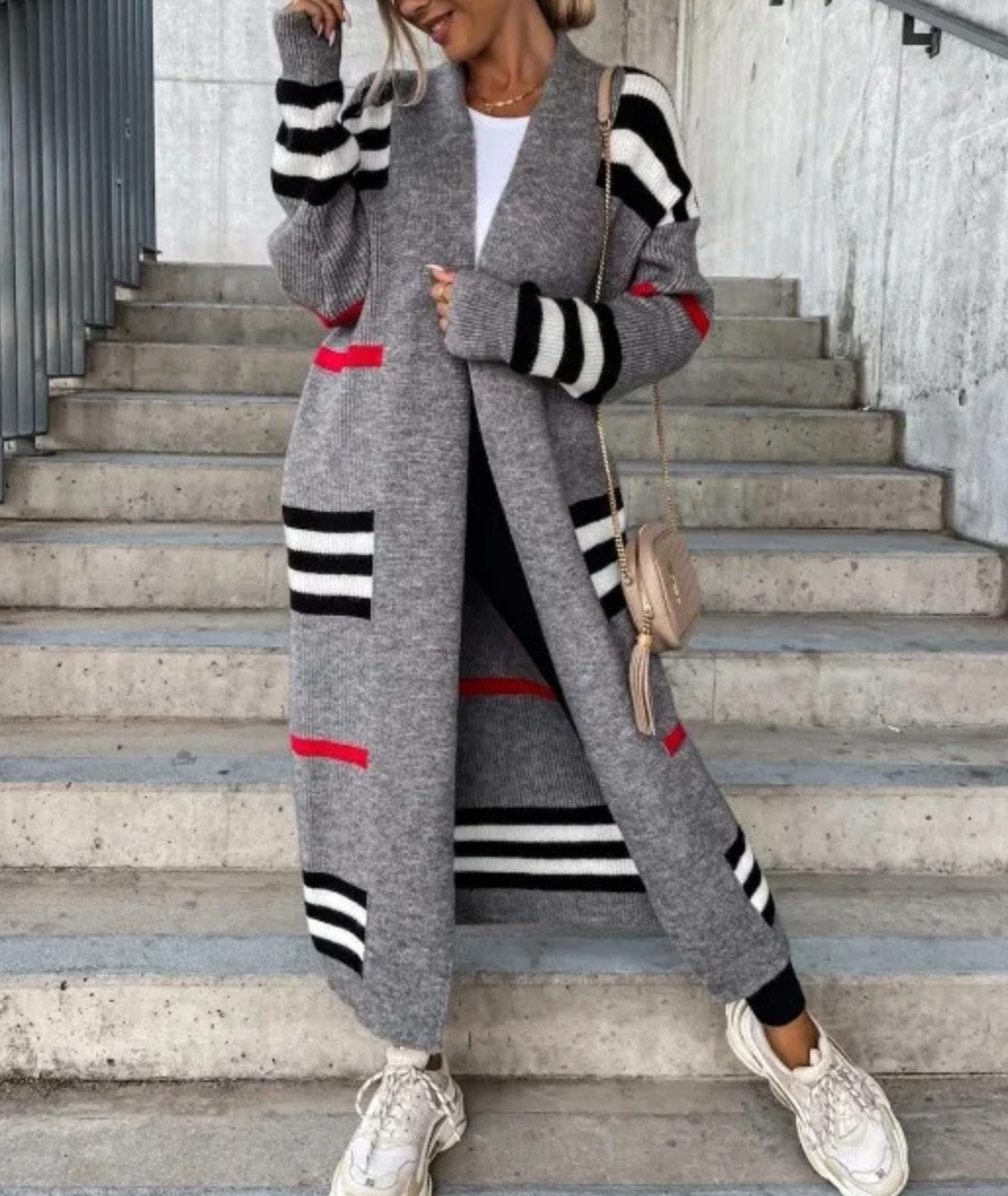 Stylish Autumn Cardigan Long Coat Women