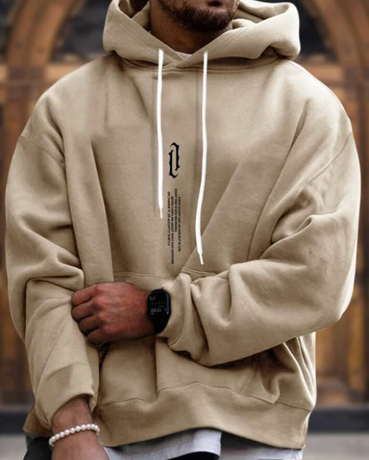 Oversized Hoodies Plus Size Cotton Kangaroo Pocket Ribbed Cuffs