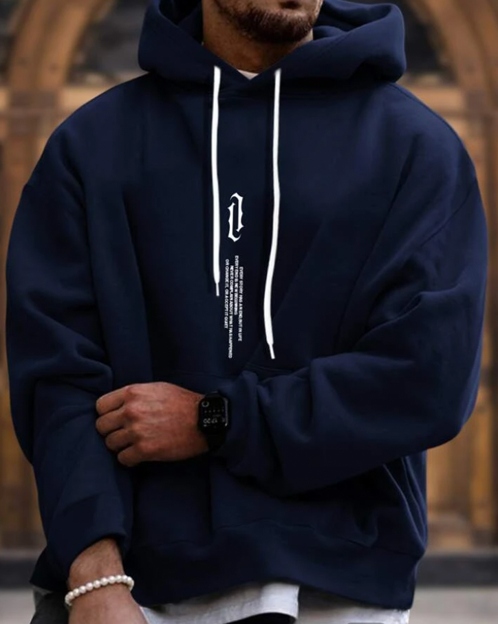 Oversized Hoodies Plus Size Cotton Kangaroo Pocket Ribbed Cuffs