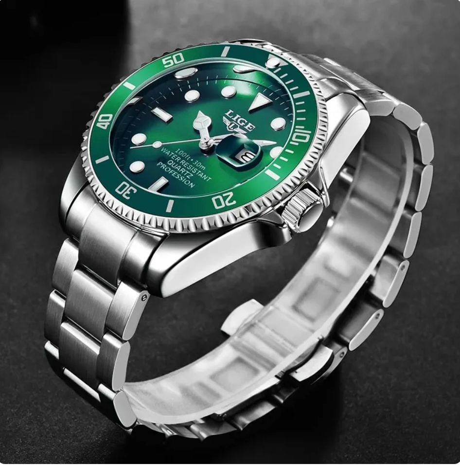 Luxus Edelstahl Herrenuhr Elegant Design - IdealeKleiden