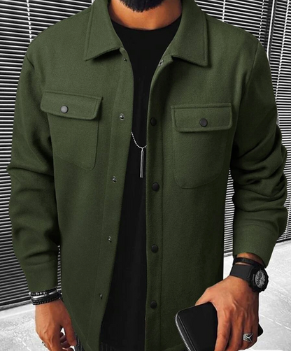 Cozy men's warm shirt → Comfortable men's flannel shirt