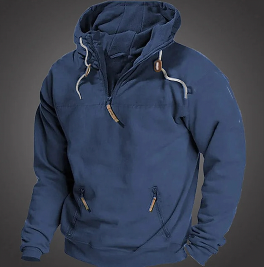 Men's Hoodie Sporty With Drawstring Hood