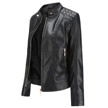 Lederjacke Herren Bikerjacke Herbst Stil - IdealeKleiden
