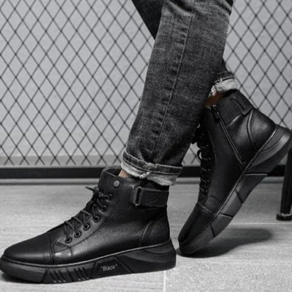 Black Winter Boots Warm Insulated