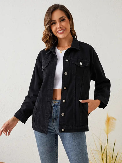 Comfortable Denim Jacket Casual Chic