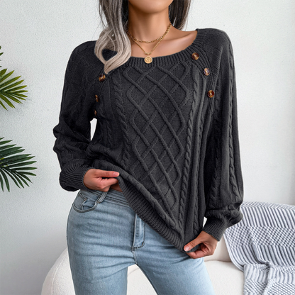 Stylish Women's Pullover Elegant Long Sleeve