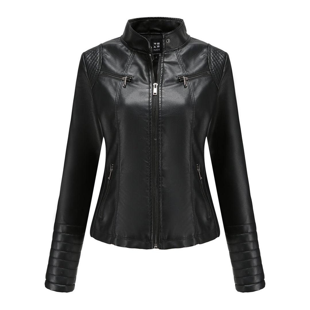 Autumn Leather Jacket Women Trendy Design