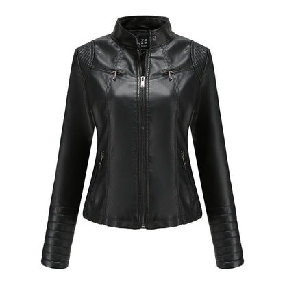 Autumn Leather Jacket Women Trendy Design
