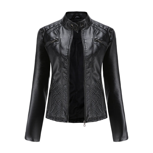 Modische Damenjacke Schulterpolster Design - IdealeKleiden