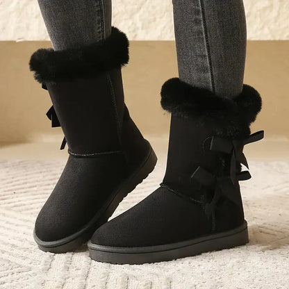 Winterstiefel Damen Mittelhohes Design Marianne - IdealeKleiden