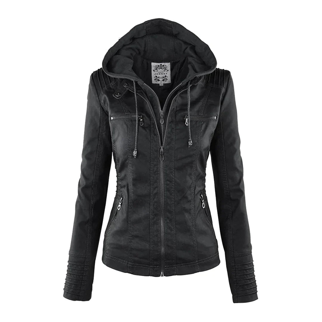 Stylish Leather Jacket Motorcycle Modern