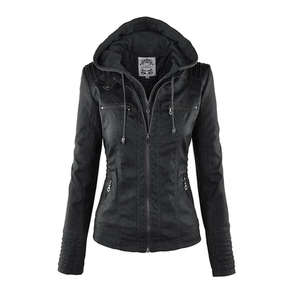 Stylish Leather Jacket Motorcycle Modern