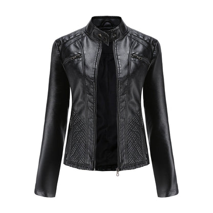 Stylish Women's Autumn Leather Jacket