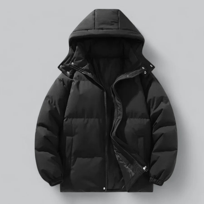 Isolierte Herren-Pufferjacke Winterwarm Kapuze - IdealeKleiden