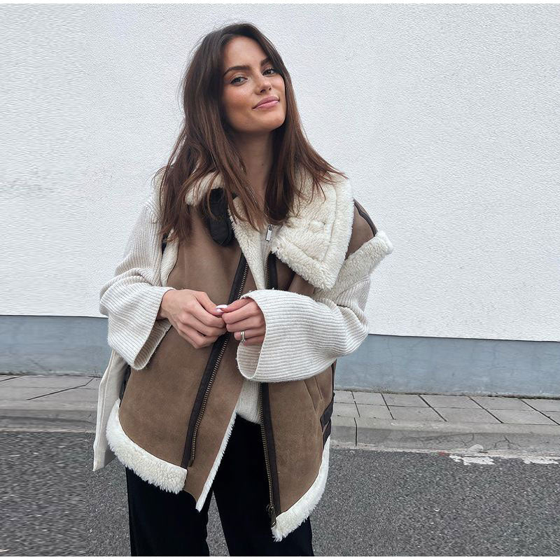 Soft Vest with Plush Lining for Women