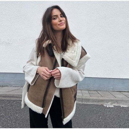 Soft Vest with Plush Lining for Women
