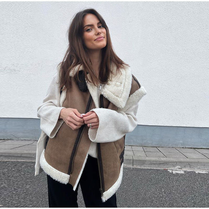 Soft Vest with Plush Lining for Women