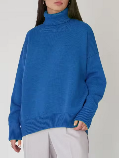 Comfortable turtleneck sweaterLoose fit
