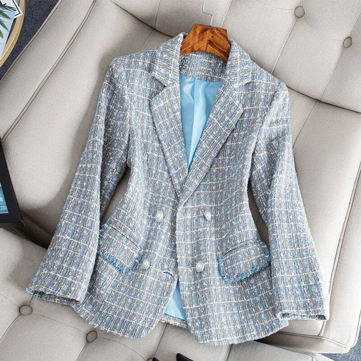Elegant Women's Blazer Tweed Design