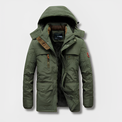 Military Jacket Winter Hood Warm