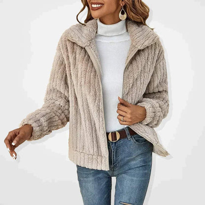 Damen Winterjacke Weich Bequem Alltag - IdealeKleiden