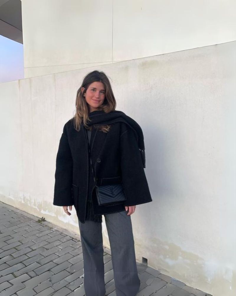 Classic Wool Coat Elegant Hepburn Style Women's Cape